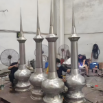 Finished product of the spire